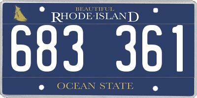 RI license plate 683361