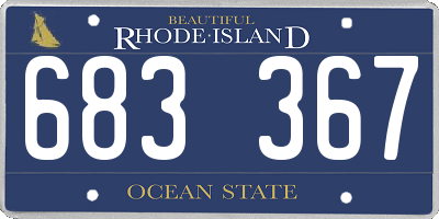 RI license plate 683367