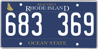 RI license plate 683369