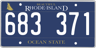 RI license plate 683371