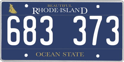 RI license plate 683373