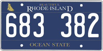 RI license plate 683382
