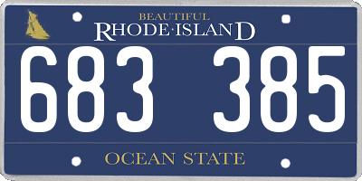 RI license plate 683385