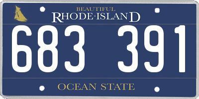 RI license plate 683391