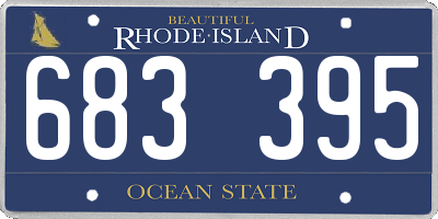 RI license plate 683395