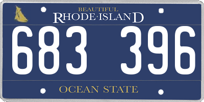 RI license plate 683396