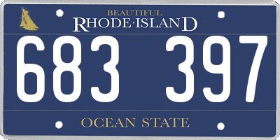 RI license plate 683397
