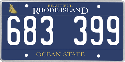 RI license plate 683399