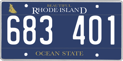 RI license plate 683401