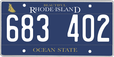 RI license plate 683402