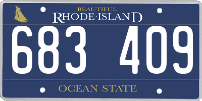 RI license plate 683409