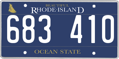 RI license plate 683410