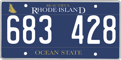 RI license plate 683428