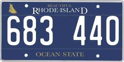 RI license plate 683440