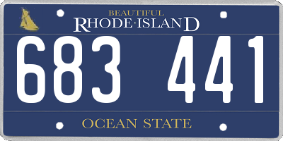 RI license plate 683441