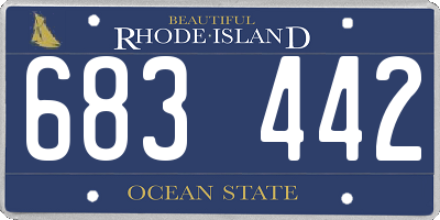 RI license plate 683442