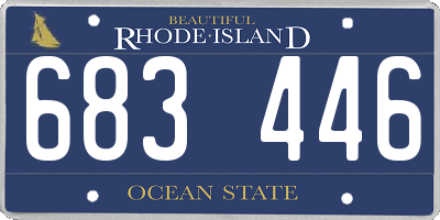 RI license plate 683446