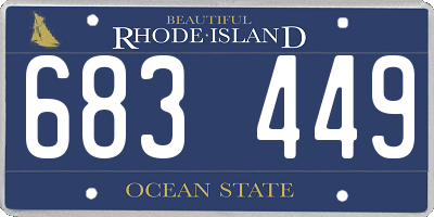RI license plate 683449