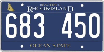 RI license plate 683450