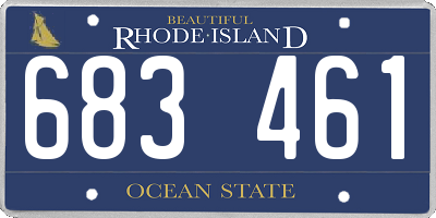 RI license plate 683461