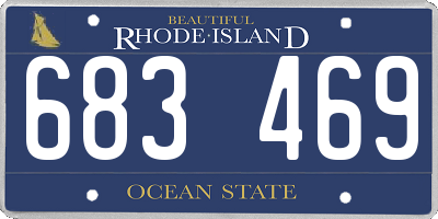 RI license plate 683469