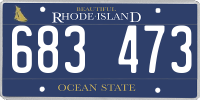 RI license plate 683473