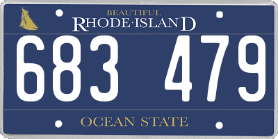 RI license plate 683479