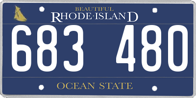 RI license plate 683480