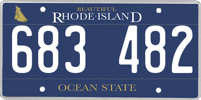 RI license plate 683482