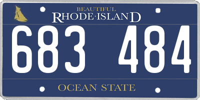 RI license plate 683484