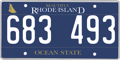 RI license plate 683493
