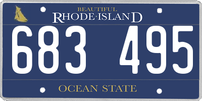 RI license plate 683495