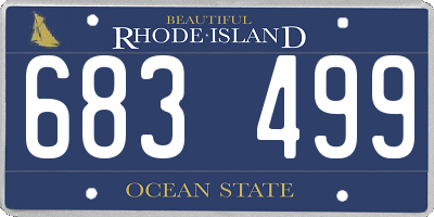 RI license plate 683499