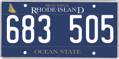 RI license plate 683505