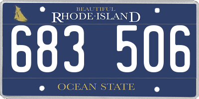 RI license plate 683506