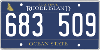 RI license plate 683509
