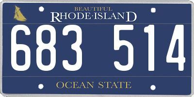 RI license plate 683514