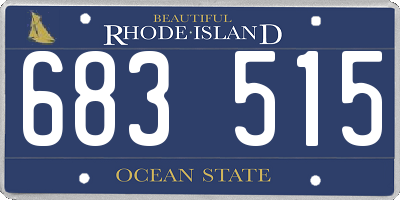 RI license plate 683515