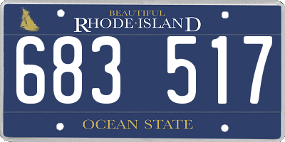 RI license plate 683517