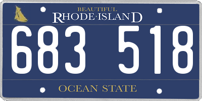 RI license plate 683518