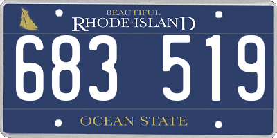 RI license plate 683519
