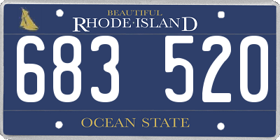 RI license plate 683520