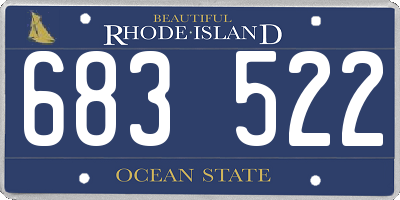 RI license plate 683522