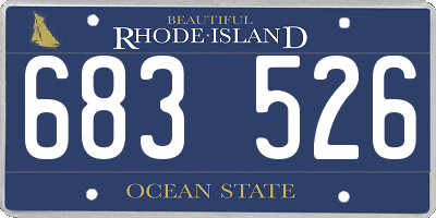 RI license plate 683526