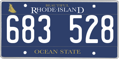 RI license plate 683528