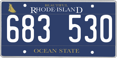 RI license plate 683530