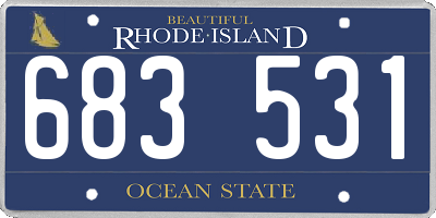 RI license plate 683531