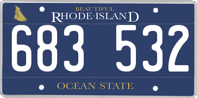 RI license plate 683532