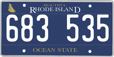 RI license plate 683535