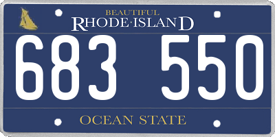 RI license plate 683550